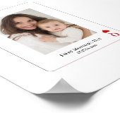 Erster Muttertag personalisiertes Foto Poster (Ecke)