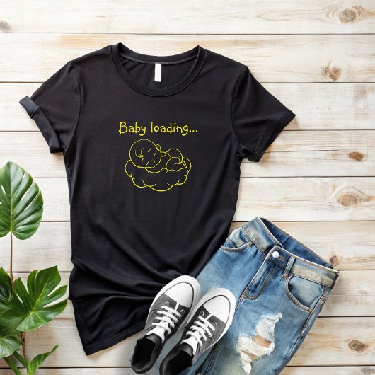 Erster Muttertag schwanger gelb T-Shirt