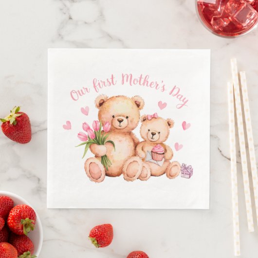 Erster Muttertag Serviette (Beispiel)