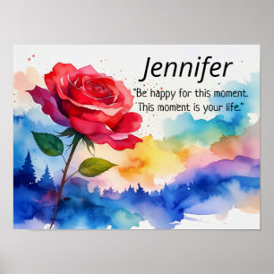 ERSTER NAME _ PERSONALIZE JENNIFI Vorname Poster