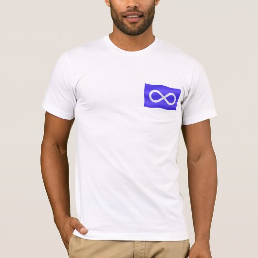 Erster Nations-T - Shirt UnisexMetis Flaggen-T - (Vorderseite)