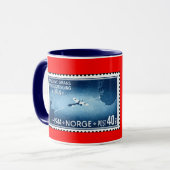 Erster Nordsee-Flug NORWEGENS Tasse (Vorderseite Links)