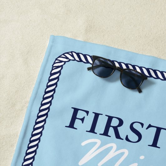 Erster Offizier der Rope and Anchor Navy ID402 Strandtuch (Beispiel)