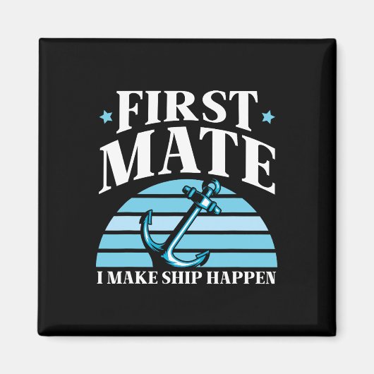 Erster Offizier Ich Mache Schiff Geschehen Boot Ya Magnet (Vorne)