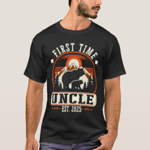 Erster Onkel Est 2025 Für neuen Vater Lustiger Vat T-Shirt