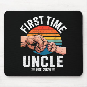 Erster Onkel Est 2026 Babyankündigung Großartig Mousepad