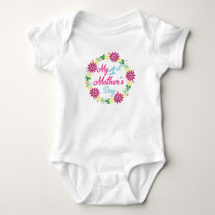 Erster Overall der Mutter Tages Baby Strampler