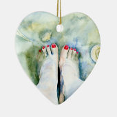 Erster Pedicure Keramikornament (Rechts)