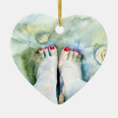 Erster Pedicure Keramikornament (Vorne)