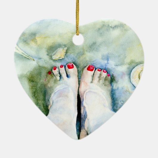 Erster Pedicure Keramikornament (Hinten)