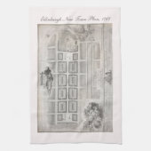 Erster Plan der neuen Stadt, Edinburgh 1767 Küchentuch (Vertikal)