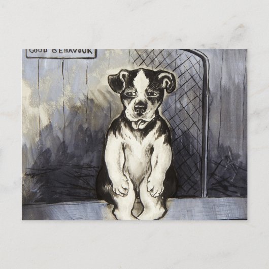 Erster Preis für gutes Verhalten von Louis Wain Postkarte (Vorderseite)