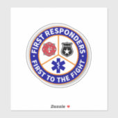 Erster Responder Aufkleber (Blatt)