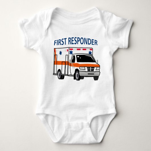 Erster Responder Baby Strampler (Vorderseite)