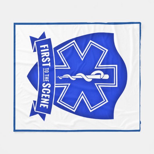 Erster Responder Fleecedecke (Vorderseite (Horizontal))