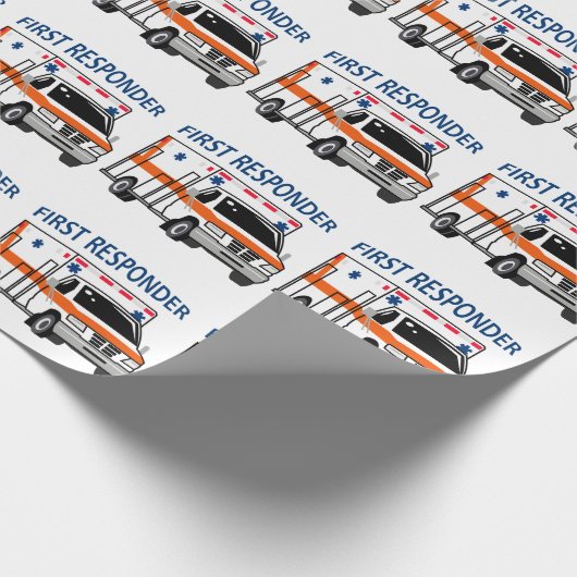Erster Responder Geschenkpapier (Ecke)
