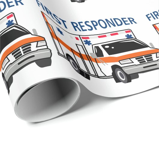 Erster Responder Geschenkpapier (Rolleneckpunkt)