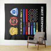 Erster Responder Wandteppich (Beispiel (Horizontal))