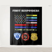 Erster Responder Wandteppich (Vorderseite)