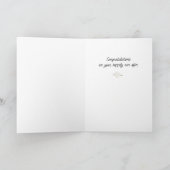 Erster Ring to New Bling Glückwunsch Hochzeit Karte (Innenseite)