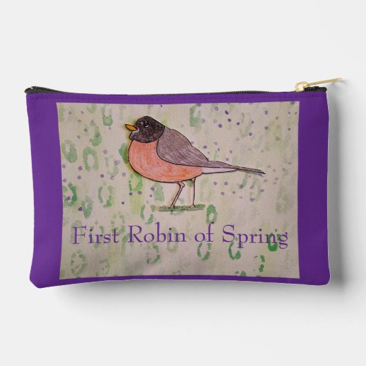 Erster Robin of Spring Zubehörtasche (Rückseite)