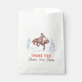 Erster Rodeo-Cowboy 1. Geburtstag Dankeschön Geschenktütchen (Vorderseite)