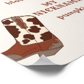 Erster Rodeo Cowboy geschlechtsneutrales Foto Mile Poster (Ecke)