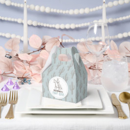 Erster Rodeo Cowboy Western Blue 1. Geburtstag Geschenkschachtel