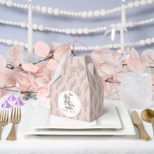 Erster Rodeo Cowgirl Western Pink 1. Geburtstag Geschenkschachtel