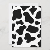 Erster Rodeo Geburtstag, Cowgirl einladen Einladung (Rückseite)