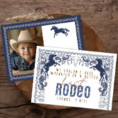 Erster Rodeo Geburtstag Dankeschön Karte - Western