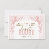 Erster Rodeo Geburtstag Dankeschön Karte - Western (Vorderseite)