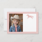 Erster Rodeo Geburtstag Dankeschön Karte - Western (Rückseite)