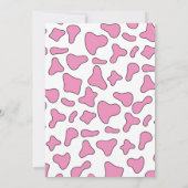 Erster Rodeo Pink West 1. Geburtstag Einladung (Rückseite)