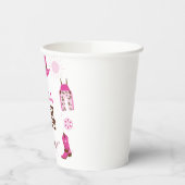 Erster Rodeo Pink Western Cowboy 1. Geburtstag Pappbecher (Links)