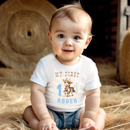 Erster Rodeo Western Cowboy 1. Geburtstag Baby T-shirt