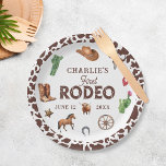 Erster Rodeo Western Junge 1. Geburtstag Pappteller<br><div class="desc">First Rodeo Western Boy 1. Geburtstag Paper Teller</div>