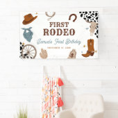 Erster Rodeo Western Wild West Boy Erster Geburtst Banner (Insitu)