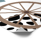 Erster Rodeo Western Wild West Boy Erster Geburtst Poster (Ecke)