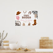 Erster Rodeo Western Wild West Girl Poster (Küche)