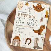 Erster Rodeo Wild West 1. Geburtstag Einladung