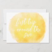 Erster Rundgang durch die Sonne Gelb Einladung (Rückseite)