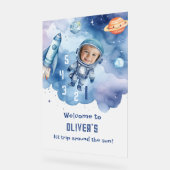 Erster Rundgang durch die Sonne Weltraum Willkomme Acrylschild (Winkel)