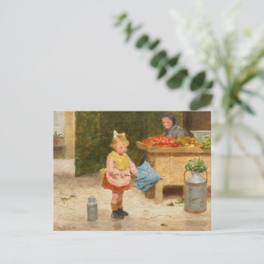 Erster Schirm | Victor Gabriel Gilbert Postkarte (Stehend Vorderseite)