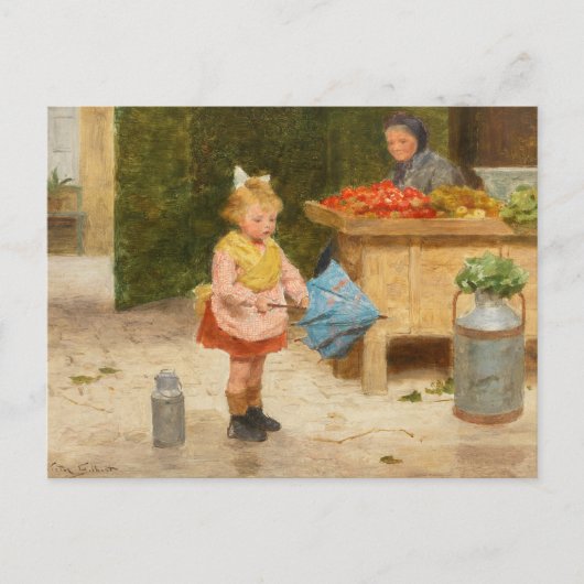 Erster Schirm | Victor Gabriel Gilbert Postkarte (Vorderseite)