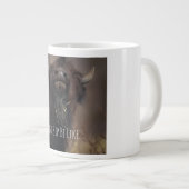 Erster Schluck! Jumbo-Tasse (Vorderseite Rechts)