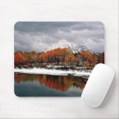 ERSTER SCHNEE AN GROSSARTIGEM TETON MOUSEPAD (Mit Mouse)