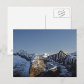 Erster Schnee auf den Bergen Postkarte (Vorne/Hinten)