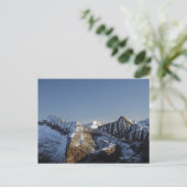 Erster Schnee auf den Bergen Postkarte (Stehend Vorderseite)