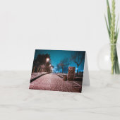 Erster Schnee Dankeskarte (Vorderseite)